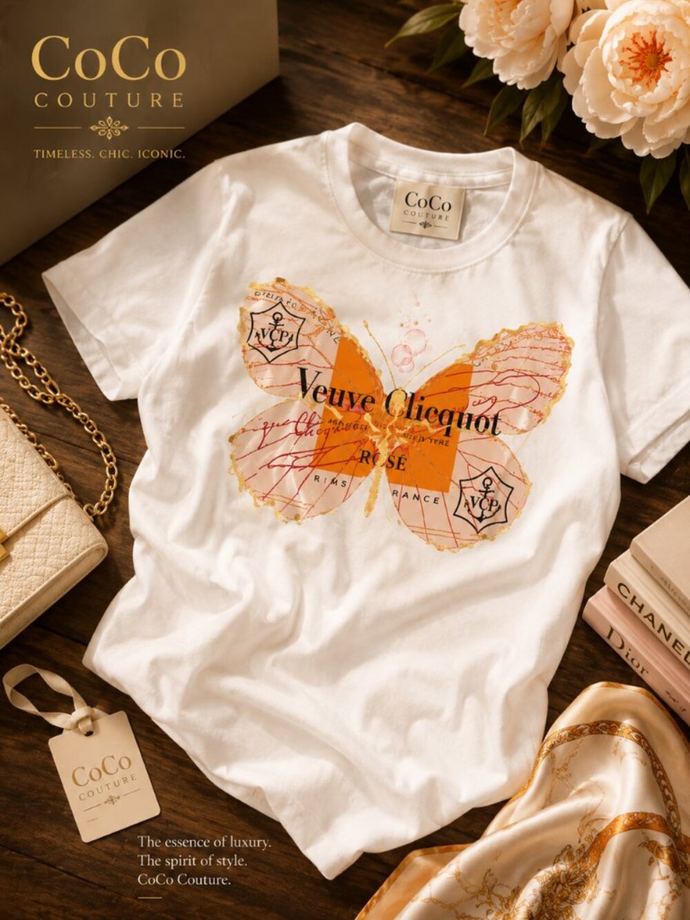 VCBT56 Butterfly VEUVE T shirt